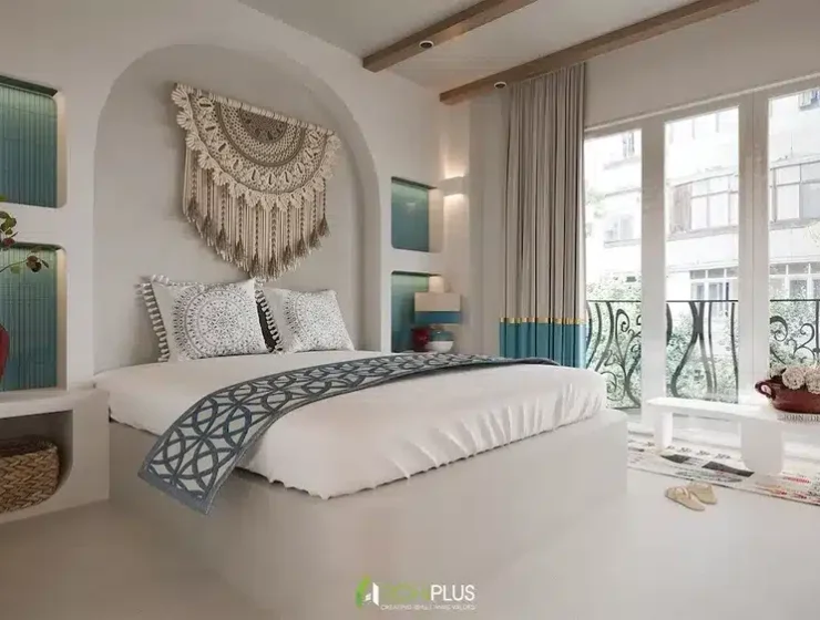 Phòng Phong Cách Santorini Lustay