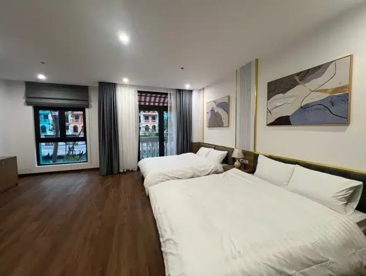 Phòng Twin 2 giường (bến thuyền Venice Vin3) Lustay