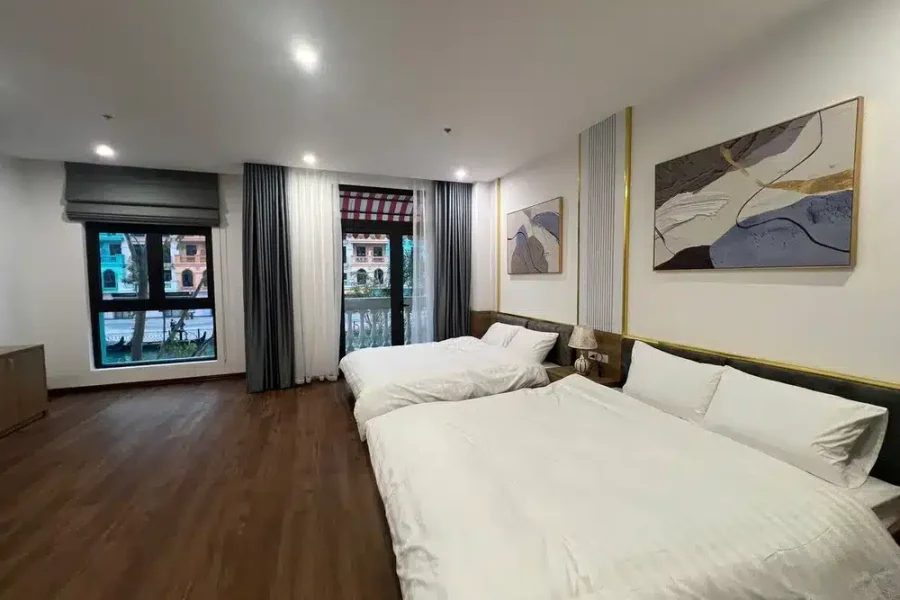 Phòng Twin 2 giường (bến thuyền Venice Vin3) Lustay